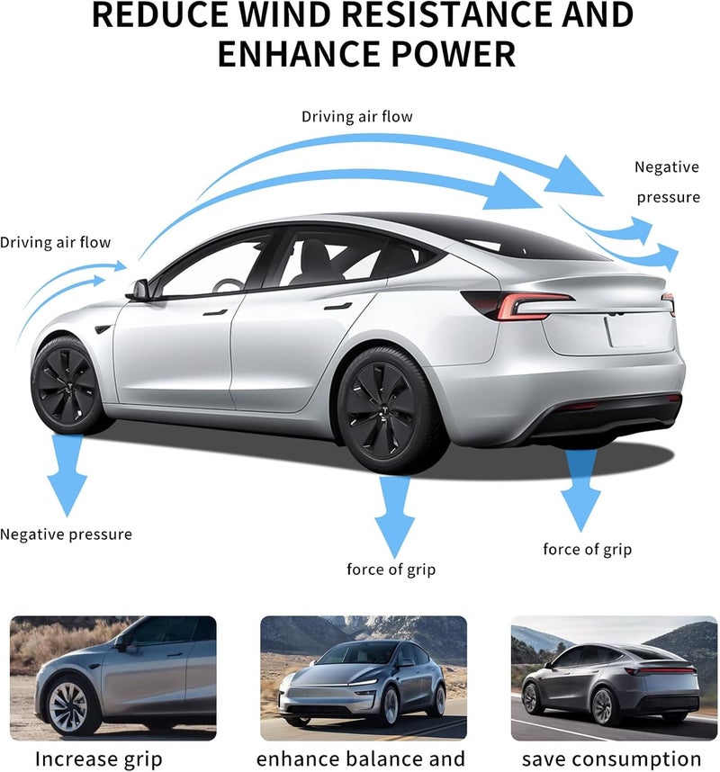 SHINELINERS Rear Spoiler for Tesla Model Y Juniper (Standard/Premium/Performance) 2025-2026, Carbon Fiber Pattern Trunk Wing, No-Drill Installation - Image 5
